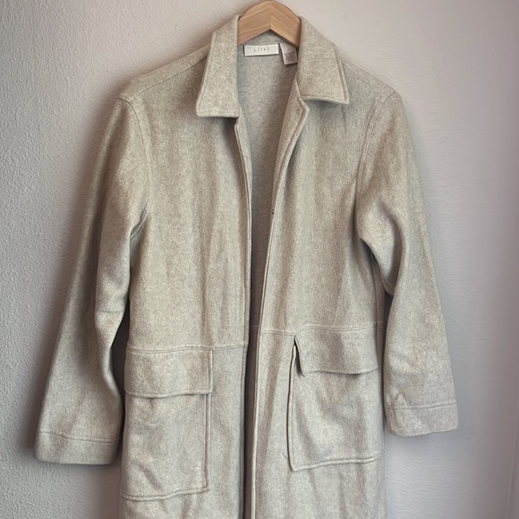 J. Jill long coat Beige size S - Picture 2 of 9